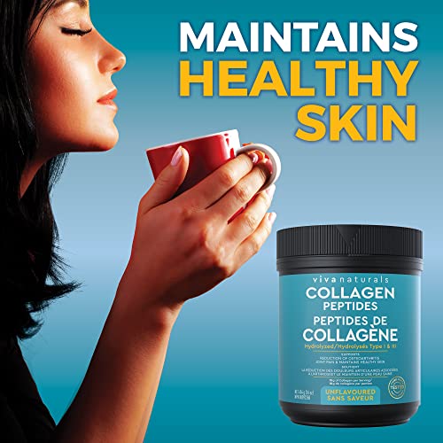 Collagen Powder - Grass-Fed, Gluten Free, Certified Non-GMO and Paleo Friendly Collagen Peptides Powder, Supports Skin and Joint Health, Type I and III Hydrolyzed Collagen, 16 oz (454 g)