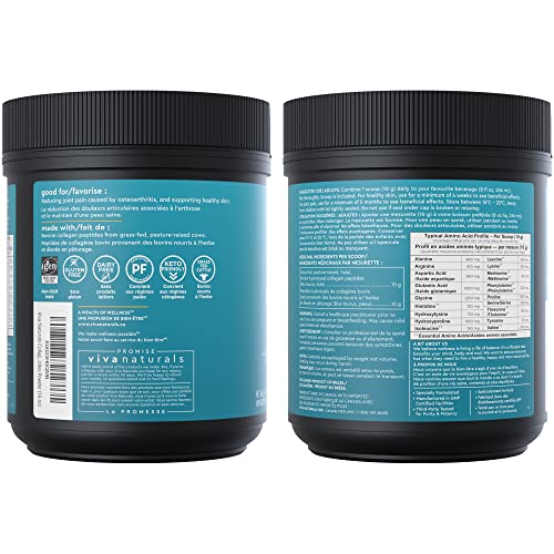 Collagen Powder - Grass-Fed, Gluten Free, Certified Non-GMO and Paleo Friendly Collagen Peptides Powder, Supports Skin and Joint Health, Type I and III Hydrolyzed Collagen, 16 oz (454 g)