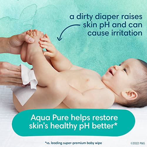 Pampers Aqua Pure Sensitive Baby Wipes 6X Pop-Top 336 Count
