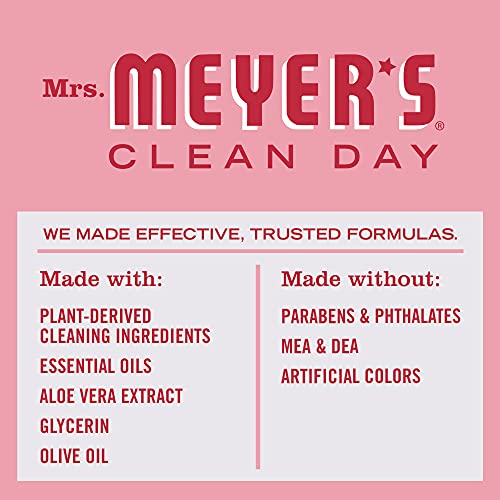 Mrs. Meyer's Clean Day Liquid Hand Soap, Cruelty Free and Biodegradable Hand Wash Made with Essential Oils, Peppermint Scent, 370 ml Soap Pump Bottle