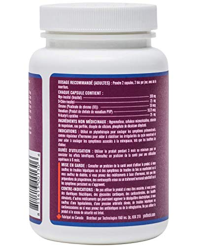 Inosia All Natural Fertility Supplement for Women with Myo-inositol, D-Chiro-inositol, Vitex, Chromium Picolinate, and N-acetyl-l-cysteine (120 Pills - 1 Month Supply)
