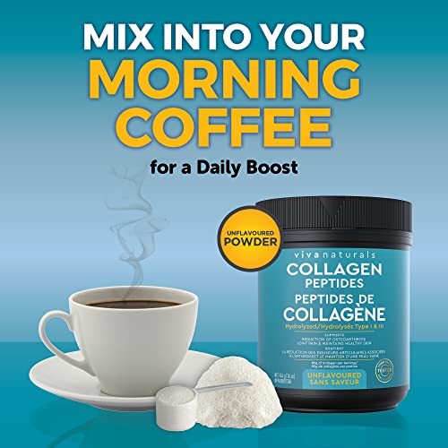 Collagen Powder - Grass-Fed, Gluten Free, Certified Non-GMO and Paleo Friendly Collagen Peptides Powder, Supports Skin and Joint Health, Type I and III Hydrolyzed Collagen, 16 oz (454 g)