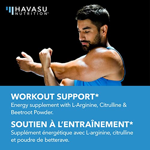 L-Arginine & L-Citrulline Supplement | Stamina, Endurance, Workout & Performance Support for Men | 500mg | L Arginine Nitric Oxide Pills Plus L Citrulline | 60 Capsules Vegan, Third-Party Tested