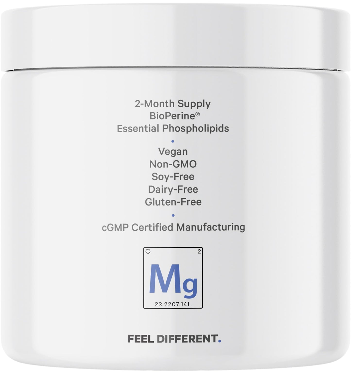Codeage Liposomal Magnesium Glycinate Supplement, 2-Month Supply, Bisglycinate Magnesium Chelate, Chelated Magnesium Mineral Pills, BioPerine Black Pepper Vitamins Capsules, Non-GMO Vegan, 240 ct