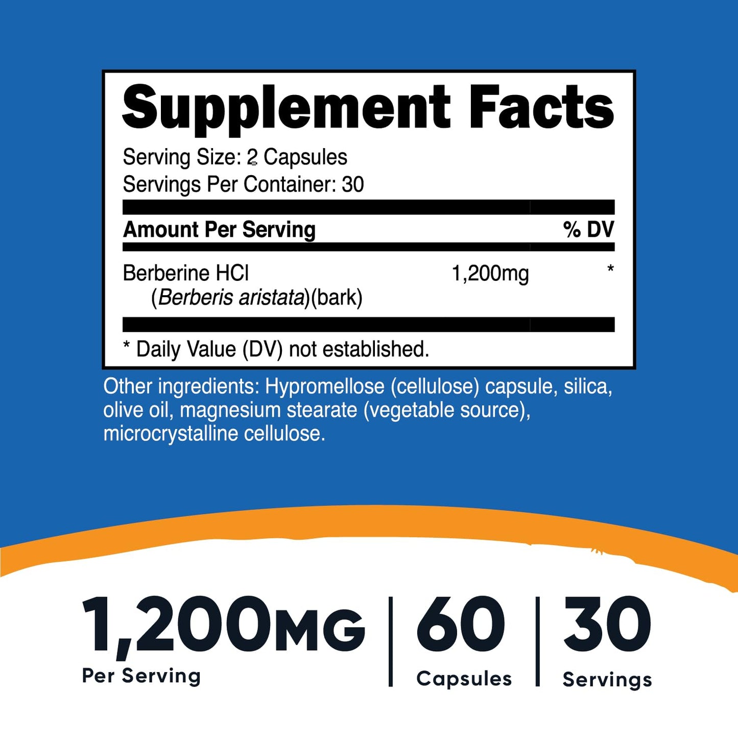 Nutricost Berberine HCl 600mg, 60 Vegetarian Capsules - Gluten Free & Non-GMO (3 Bottles)