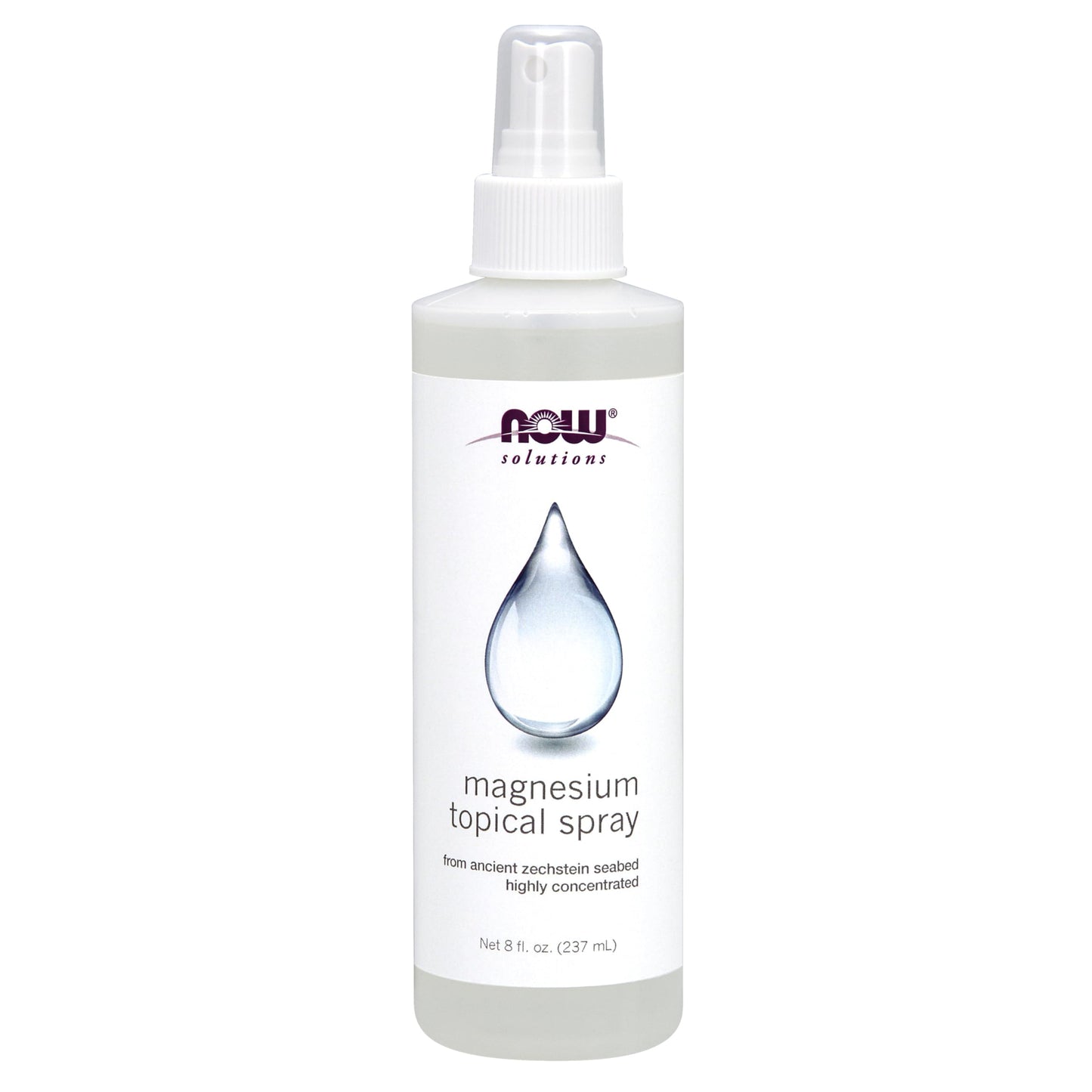 Pre-Order | Arrives in 5–10 Days – NOW Foods Solutions, Magnesium Topical Spray, from the Ancient Zechstein Seabed, Highly Concentrated, 8 Fl Oz (Pack of 1)