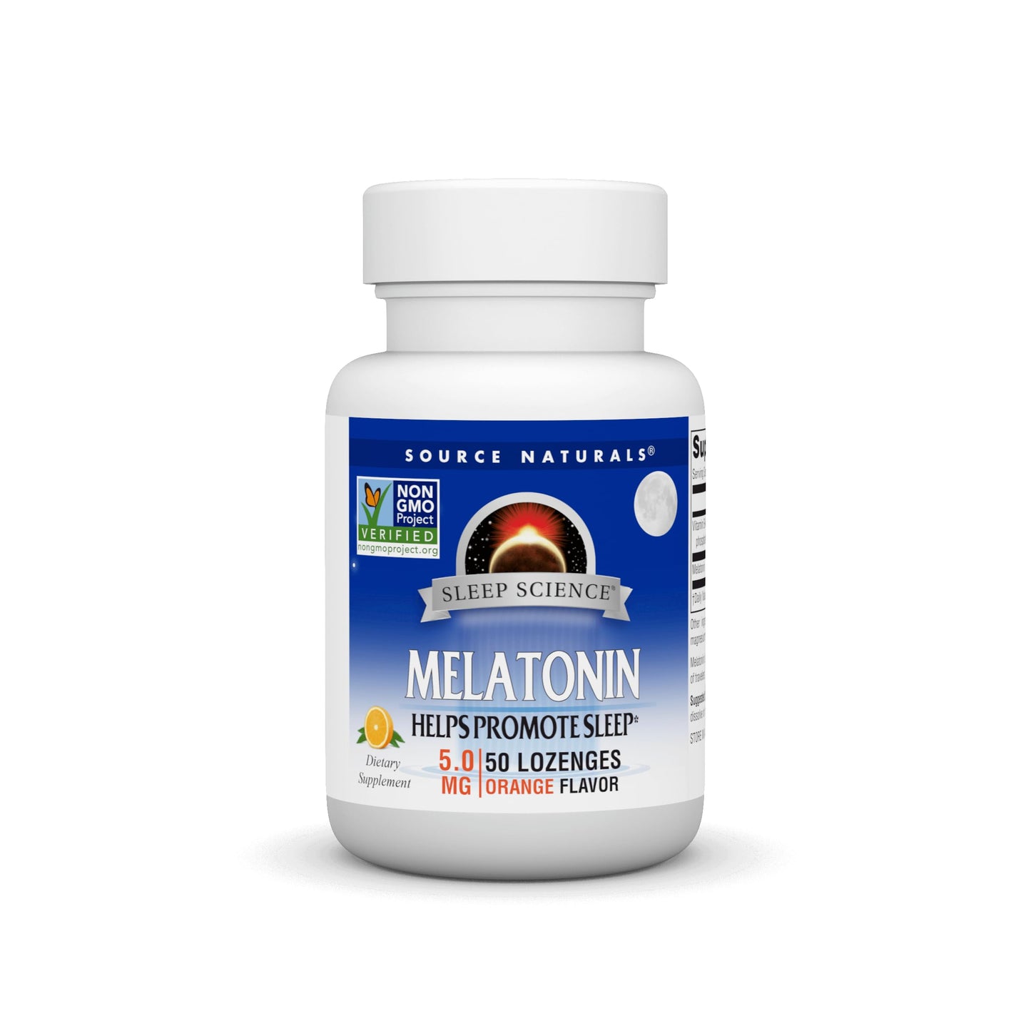 Pre-Order | Arrives in 5–10 Days – Source Naturals Melatonin 5 mg - 50 Orange Flavored Lozenges