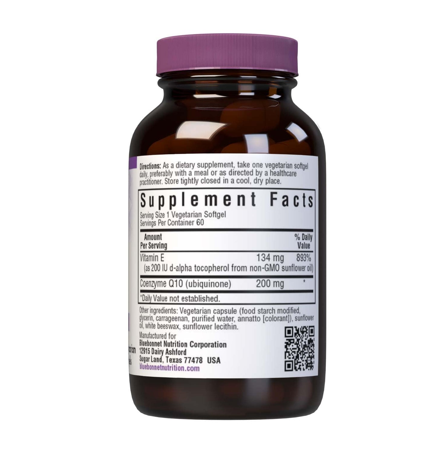 BlueBonnet CoQ-10 Vegetarian Softgels, 200 mg, 60 Count