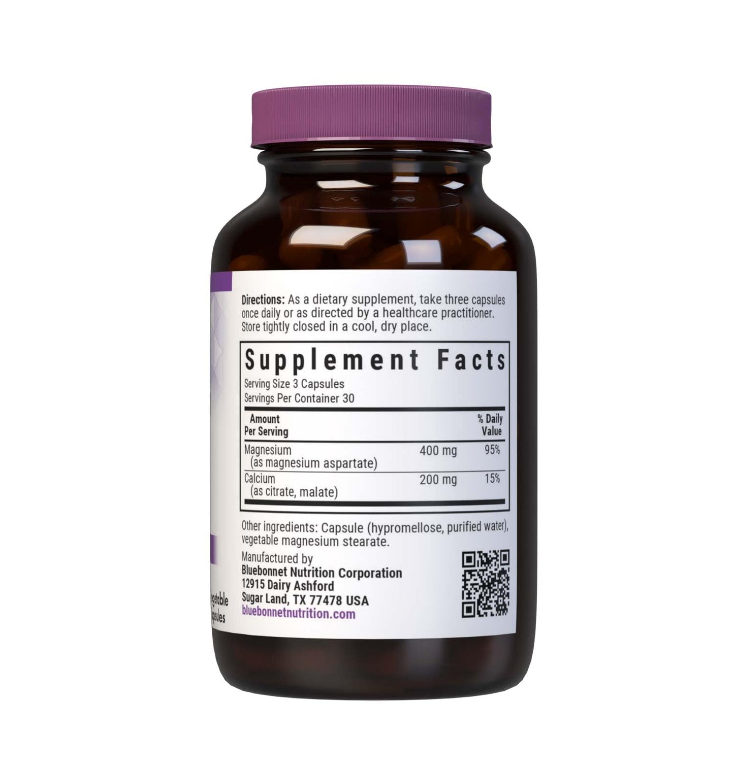 Pre-Order | Arrives in 5–10 Days – Bluebonnet Nutrition Magnesium & Calcium 2:1 Ratio, Bone Health*, Non-GMO, Vegan, Kosher Certified, Gluten-Free, Soy-Free, Dairy-Free, 90 Vegetable Capsules, 30 Servings