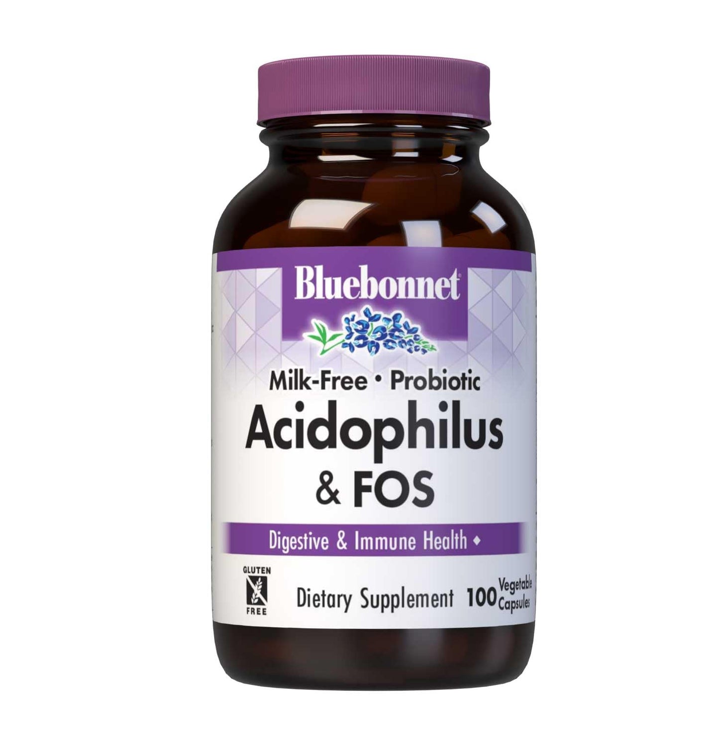BlueBonnet Probiotic Acidophilus Plus FOS Vegetarian Capsules, 100 Count Refrigeration Required between 36° F and 46° F.