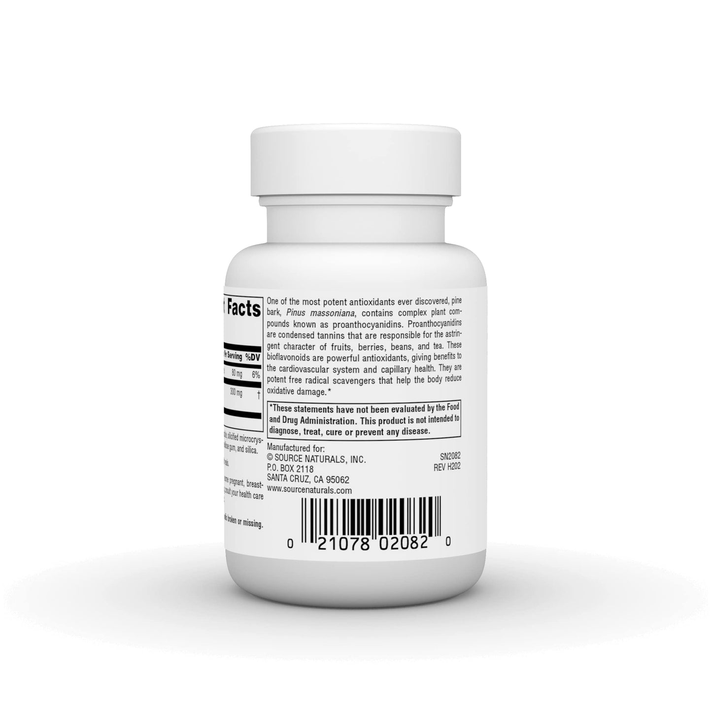 Pre-Order | Arrives in 5–10 Days – Source Naturals Pine Bark Extract - Multi-System Antioxidant* - 150mg - 30 Tablets
