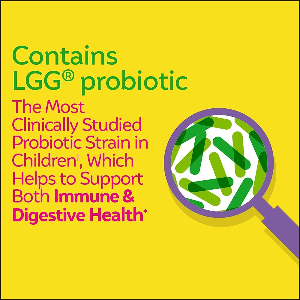Pre-Order | Arrives in 5–10 Days – Culturelle Kids Daily Probiotic Supplement & Kids Chewable Daily Probiotic for Kids, Ages 3+, 30 Count