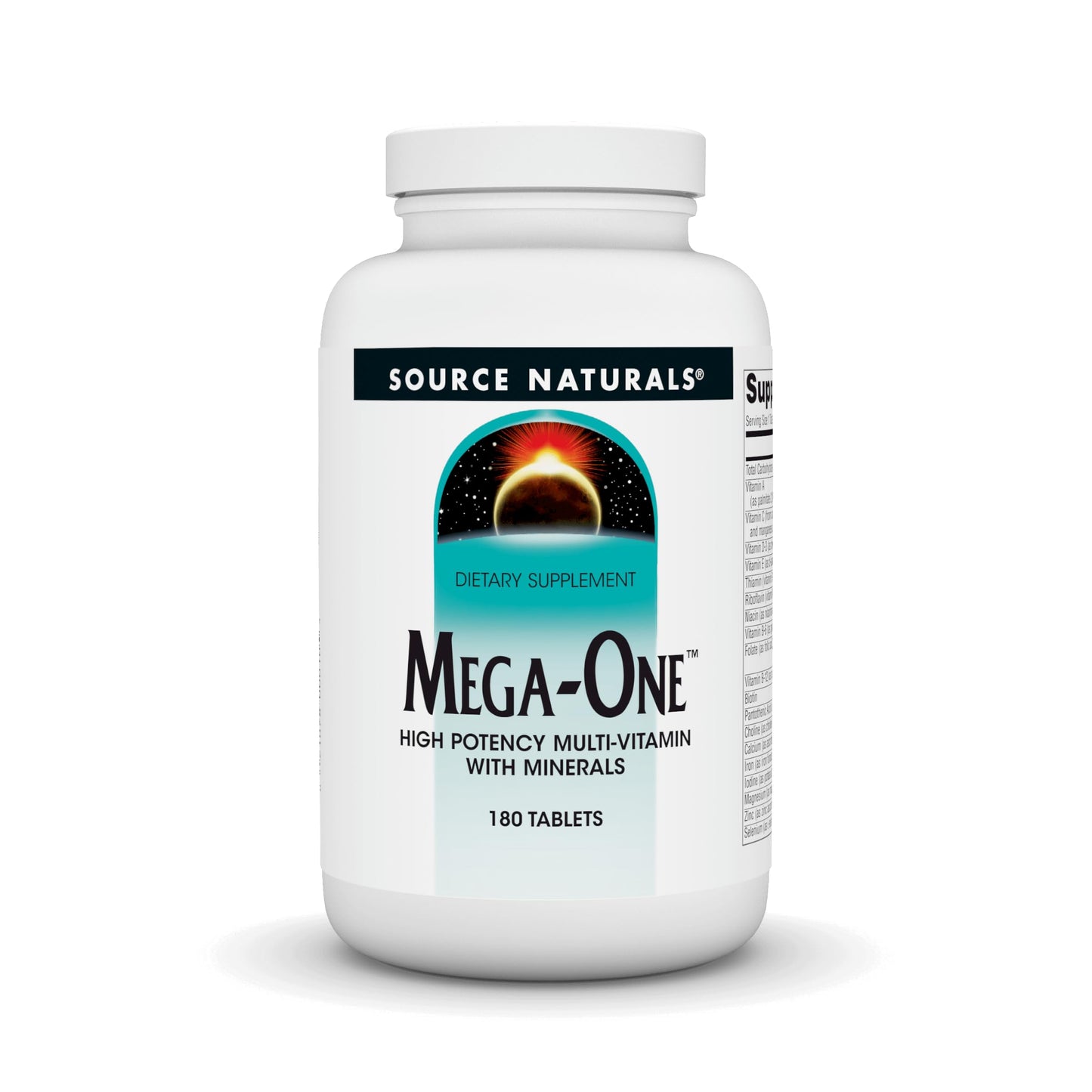 Pre-Order | Arrives in 5–10 Days – Source Naturals Mega-One Multi-Vitamin with Minerals* - 180 Tablets