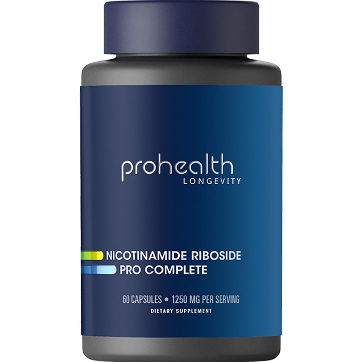 ProHealth Nicotinamide Riboside Pro Complete NAD Supplement. 500mg Patented Niagen NR (The Active Ingredient in NMN), Plus 250mg TMG, Plus 500mg Trans-Resveratrol. Equal to 690mg of NMN. 30 Servings