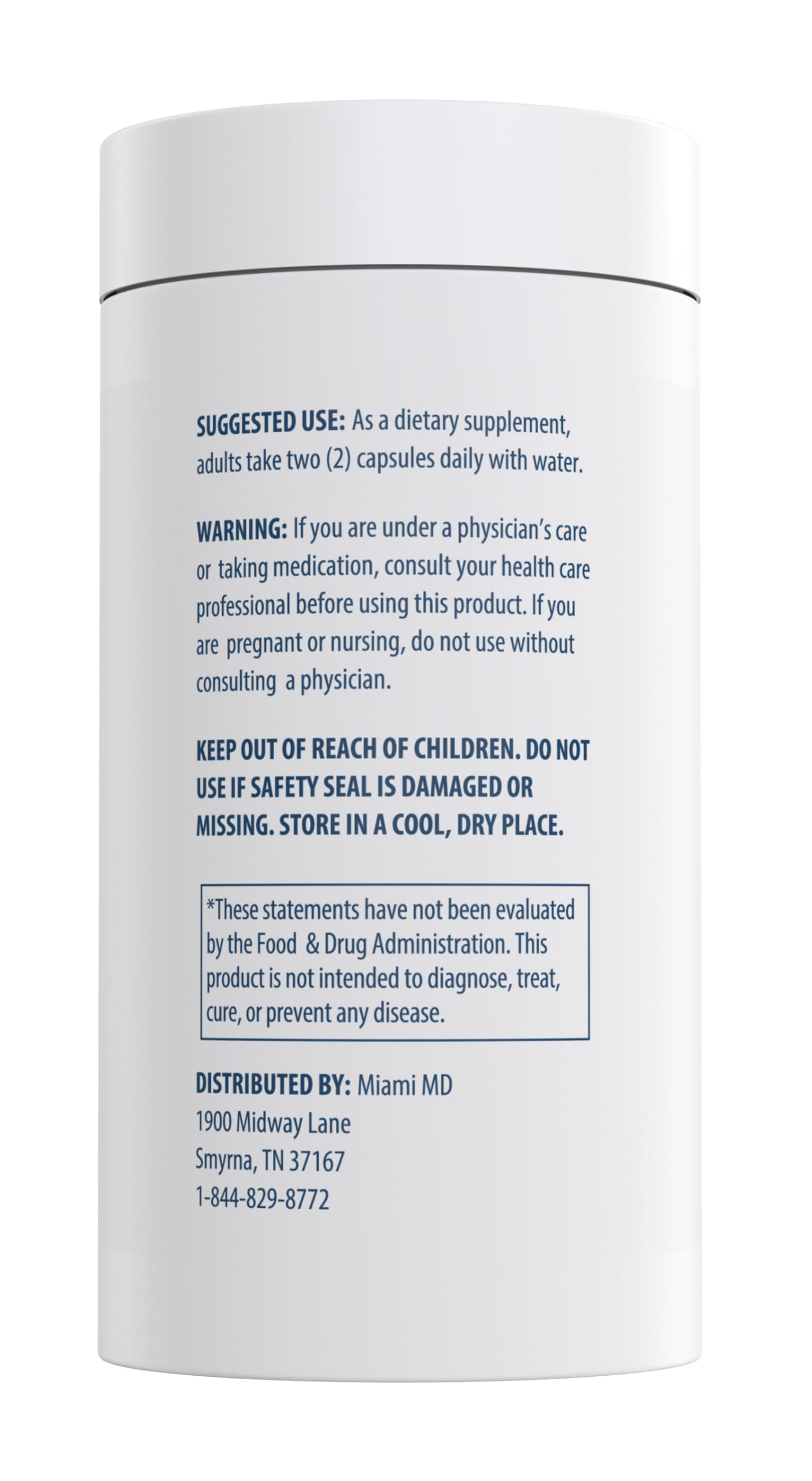 MiamiMD Total Beauty Matrix Collagen Supplements for Women - Collagen Capsules with Vitamin C for Hair, Skin and Nails - Cruelty Free - 60 Capsules
