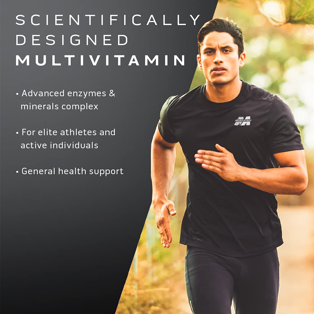 MuscleTech Muscle Builder with 400mg Peak ATP and Platinum Multivitamin with Amino Support Matrix and Vitamin C - Muscle Building and Immune Support Supplement Bundle for Men and Women