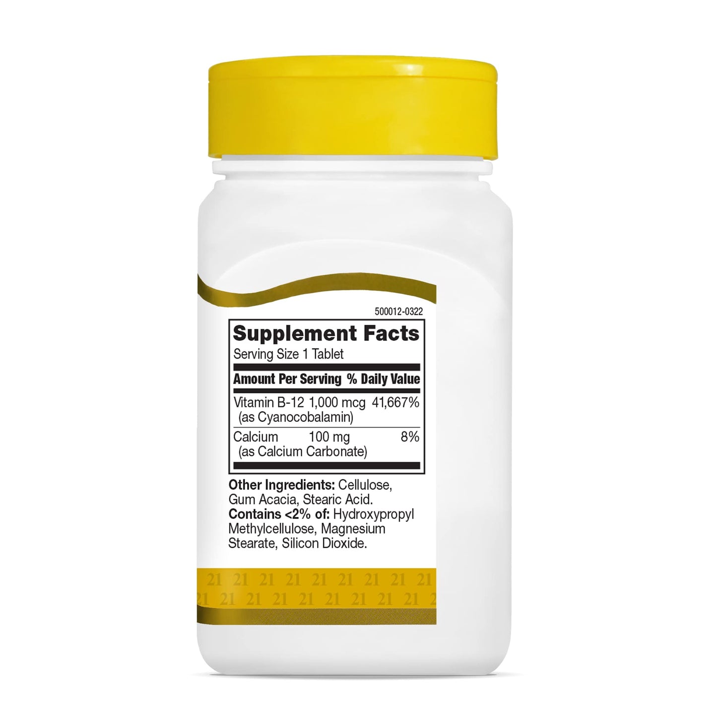 21st Century B 12 1000 mcg Prolonged Release Tablets, 110 Count (Pack of 2)