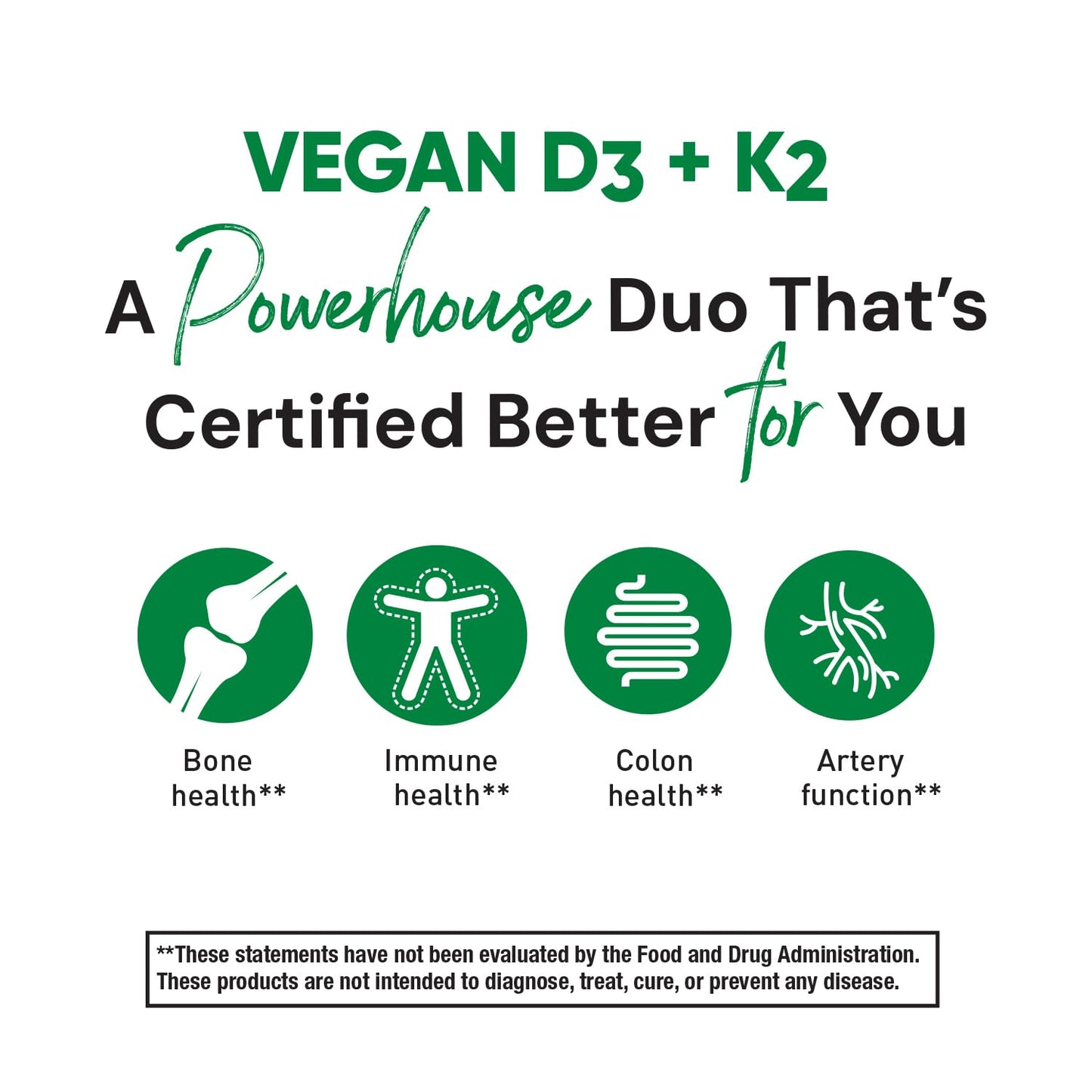 Pre-Order | Arrives in 5–10 Days – Country Life Vegan D3 + K2 – 5000 IU Vitamin D3 & 100 mcg MK-4 & MK-7 | Supports Bone, Immune, Colon & Artery Health | Certified Vegan, Gluten-Free, B-Corp, 60 Capsules