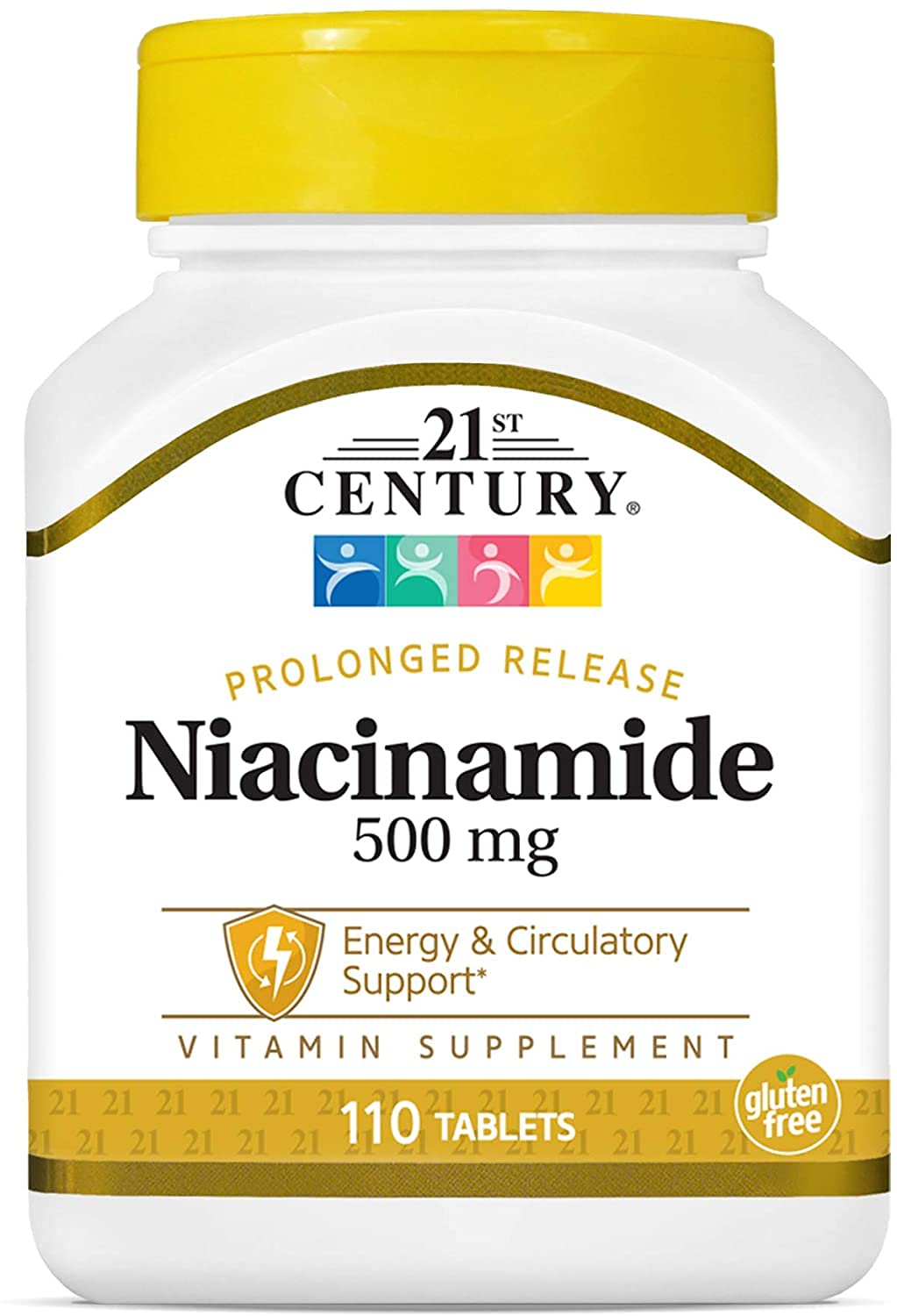 21st Century Niacin 500 Mg Flush Free Capsules, 110-Count (Pack of 3)