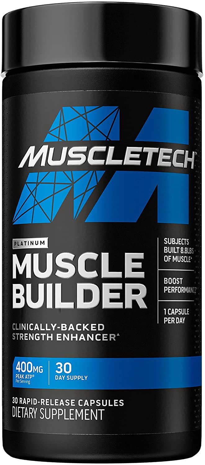 MuscleTech Muscle Builder with Peak ATP for Strength, Multivitamin for Immune Support, 90 Vitamins & Minerals