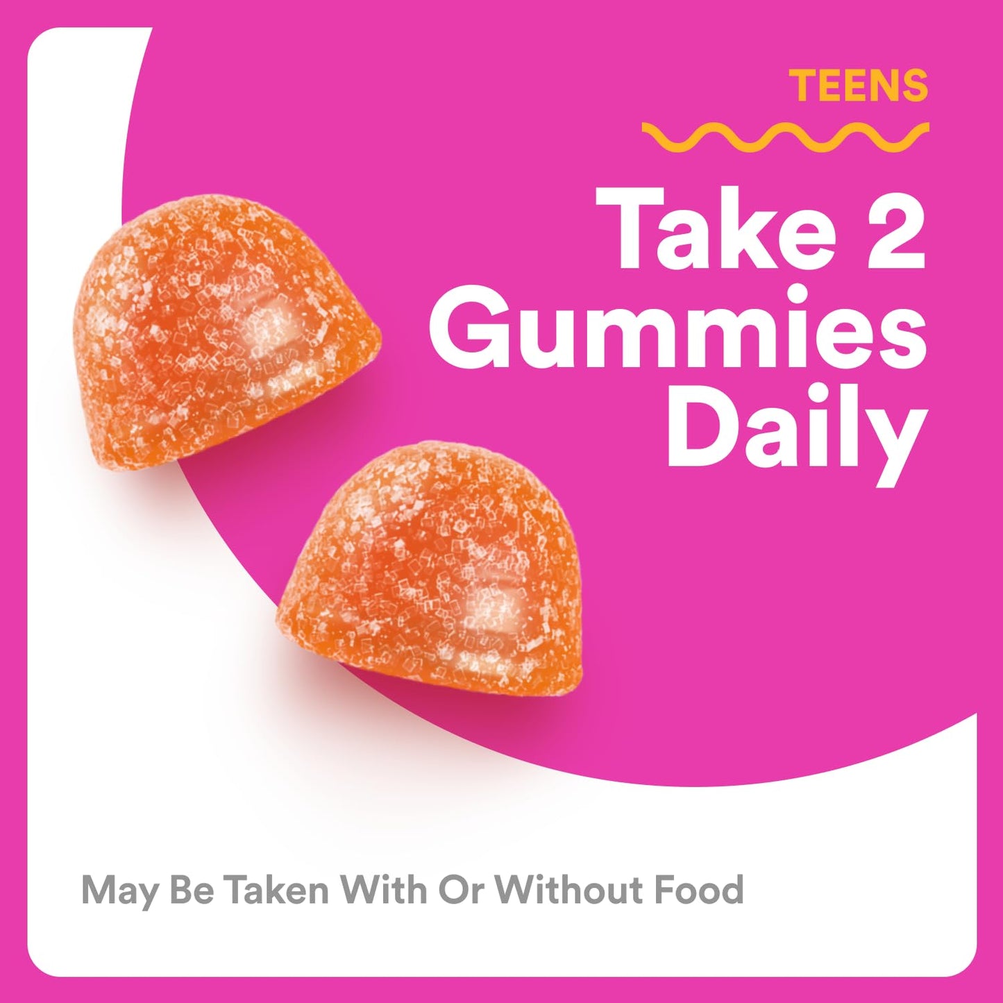 Pre-Order | Arrives in 5–10 Days – SmartyPants Teen Girl Multivitamin Gummies - Improved Formula: Omega 3 (DHA/EPA), Vitamin C, D3, B12, Vitamin A, K & Zinc, Biotin to Support Hair, Skin & Nails, Gluten Free, 60 Count (30 Day Supply)