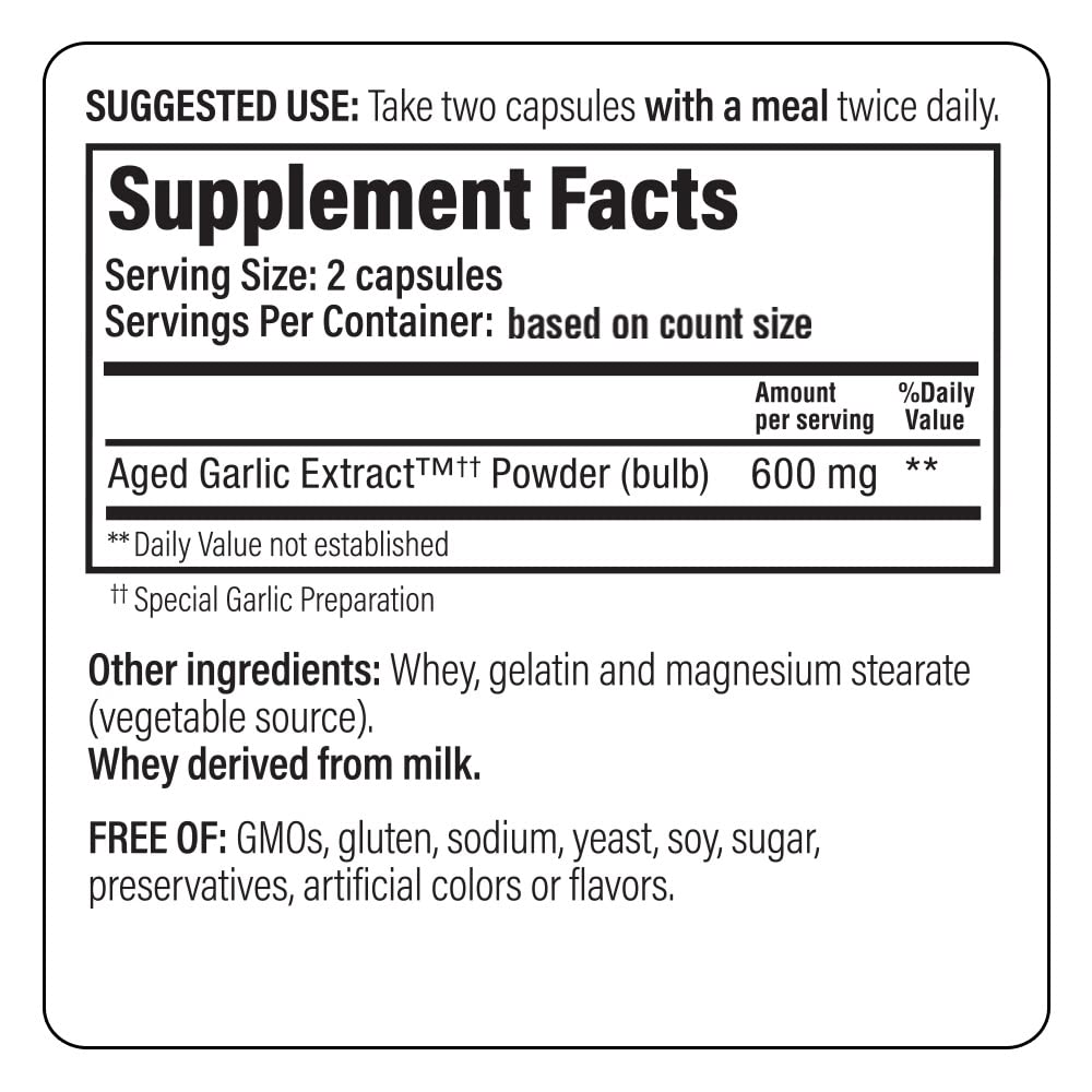 Kyolic Aged Garlic Extract Formula 100, 300 Capsules