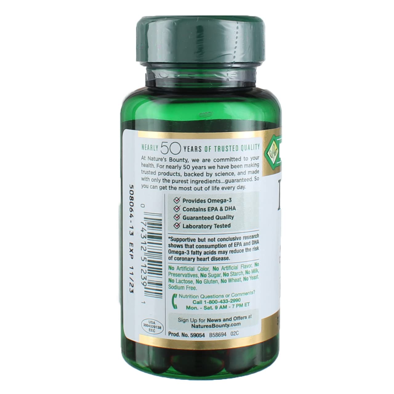 Nature's Bounty Krill Oil, Heart Health, Dietary Supplement, 500mg, Rapid Release Softgels, 30 count