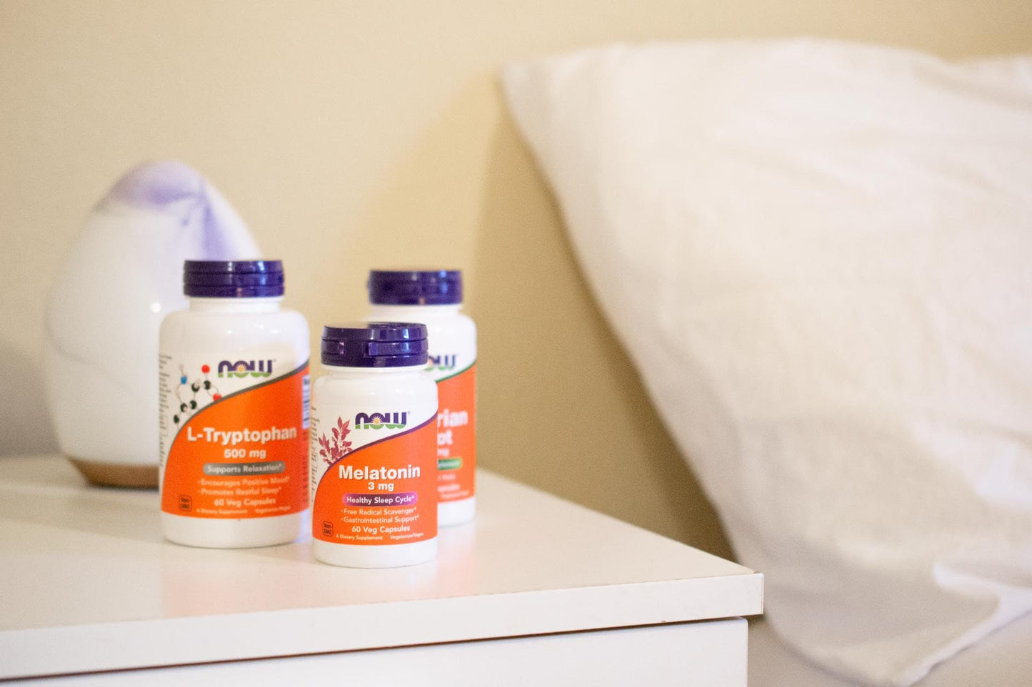 Pre-Order | Arrives in 5–10 Days – NOW Foods Supplements, L-Tryptophan 500 mg, Encourages Positive Mood*, Supports Relaxation*, 60 Veg Capsules