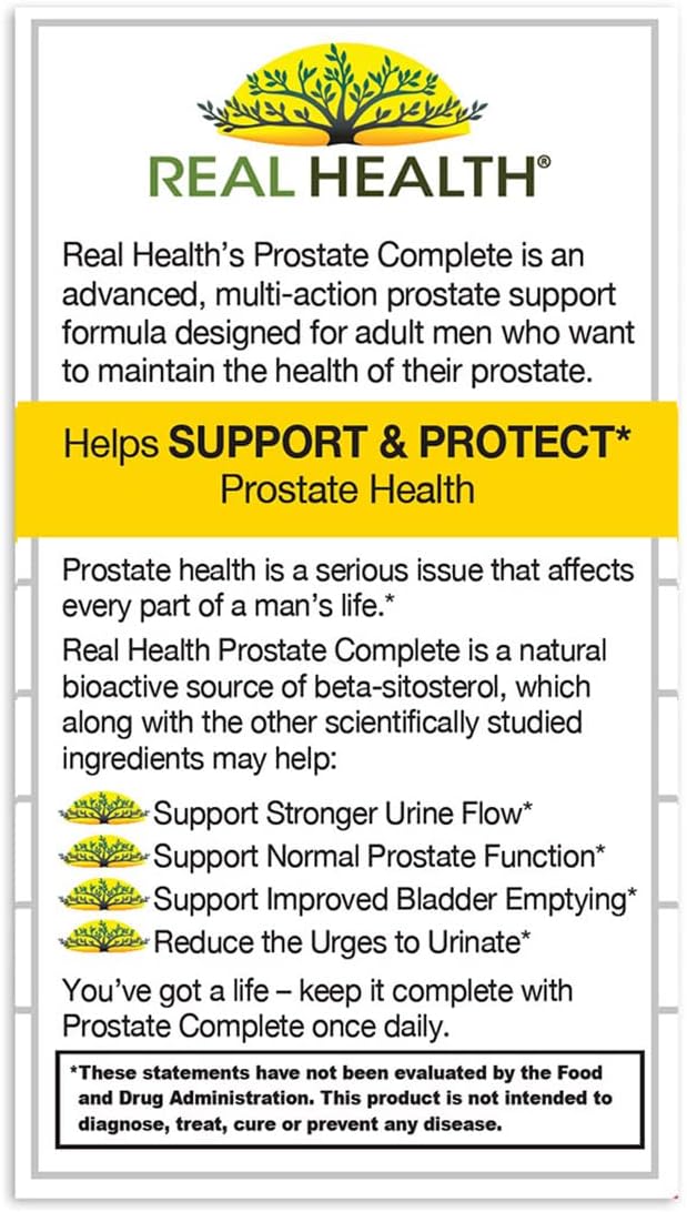 Real Health Prostate Complete, 30 Softgels