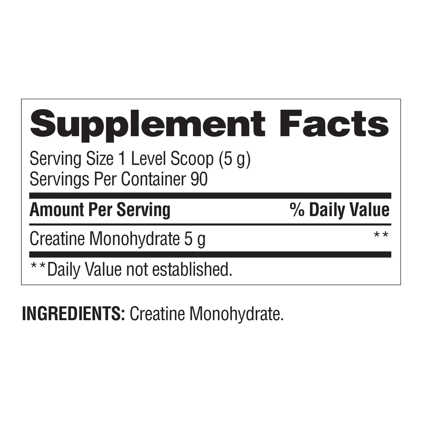 Nature's Wonder Micronized Creatine Monohydrate Powder 5g, Muscle Health, Muscle Energy Production, No Lactose, 5g of Micronized creatine Powder per Serving, 450G, 90 Servings