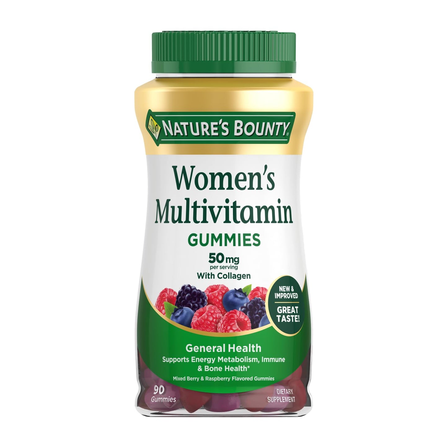 Nature's Bounty Women Multivitamin, Vitamin Supplements for Adults, Fruit Flavored, 90 Gummies