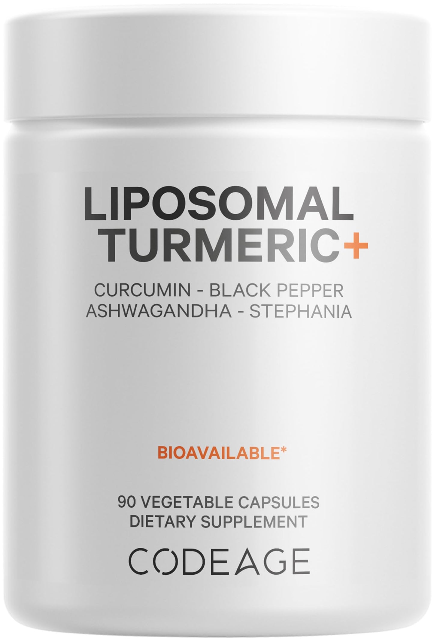 Codeage Organic Turmeric Supplement - 95% Curcumin Extract Pills - Liposomal Fermented Botanical Blend Black Pepper, Ashwagandha, Ginger, Stephania, Boswelia, Cumin, Digestive Bitters - 90 Capsules