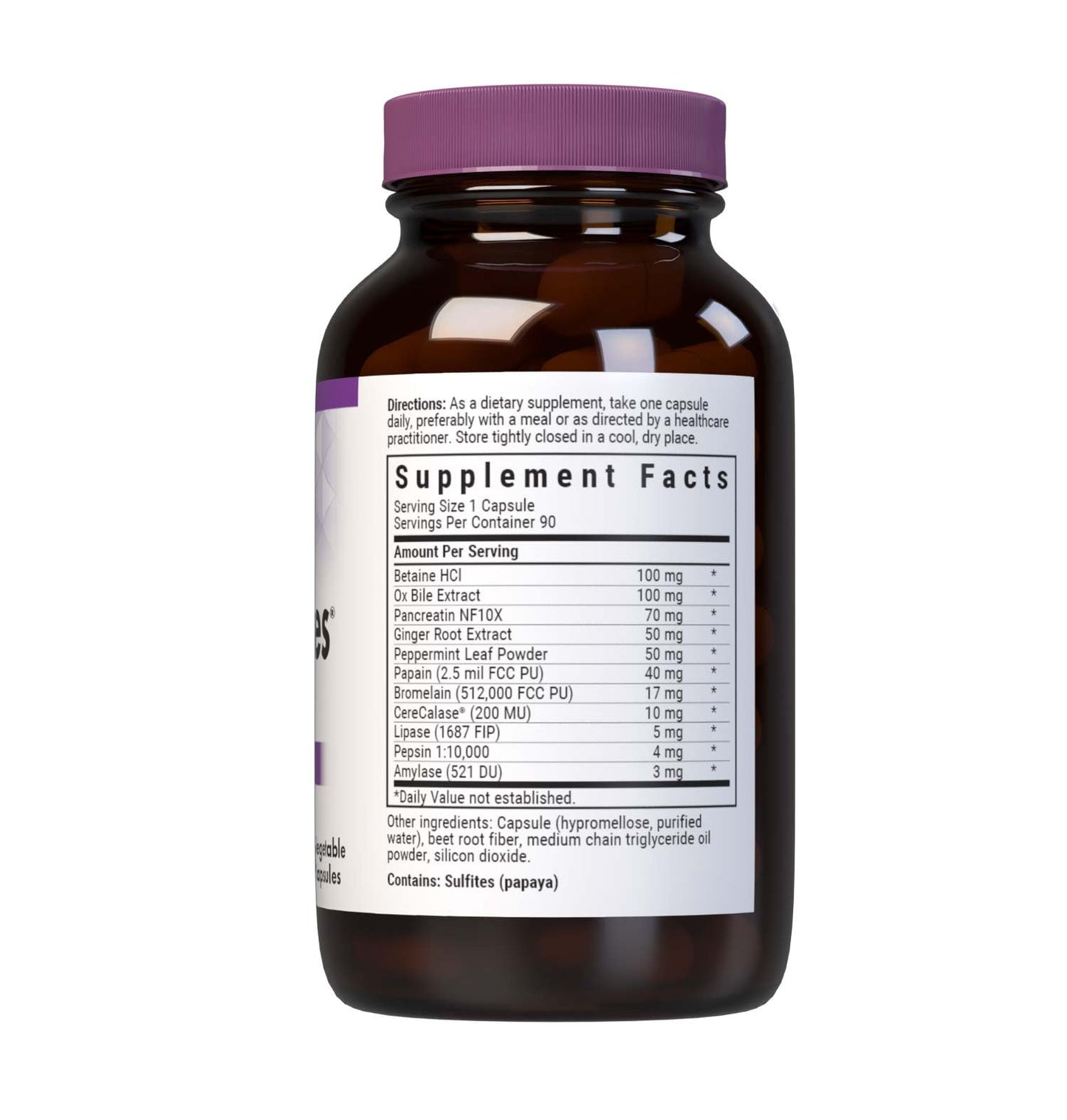 Pre-Order | Arrives in 5–10 Days – Bluebonnet Nutrition Power-Zymes, Protein Digestive Support*, Soy-Free, Gluten-Free, Dairy-Free, 90 Vegetable Capsules, 90 Servings