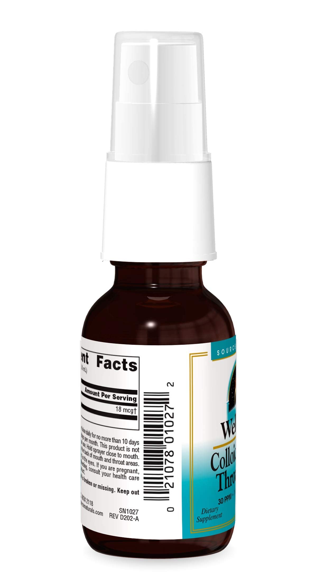 Pre-Order | Arrives in 5–10 Days – Source Naturals Wellness Colloidal Silver 30 PPM Liquid Spray Bottle - 1 Fluid oz