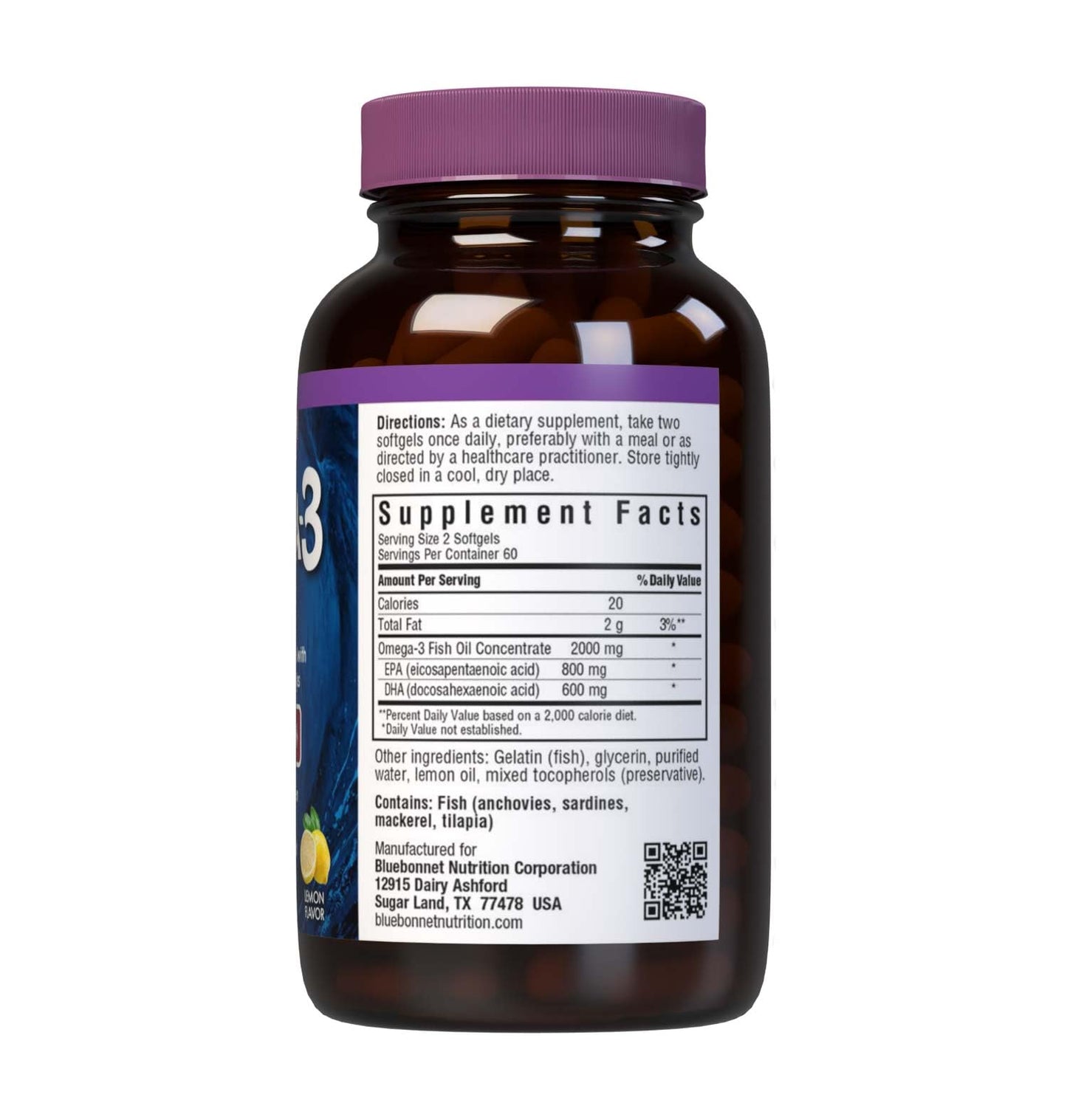 Pre-Order | Arrives in 5–10 Days – Bluebonnet Nutrition EPAx Omega-3 1000 MG Heart Formula, 120 CT