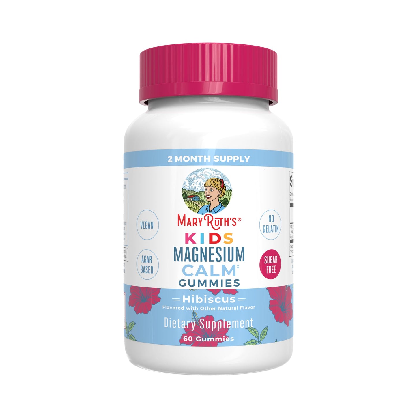 MaryRuth's Gummies for Kids–USDA Organic Multivitamin (Mixed Berry & Cherry), & Magnesium Calm (Hibiscus) | No Gelatin! | Vitamins for Immunity, Gut Health, & Overall Wellness | Vegan, Non-GMO