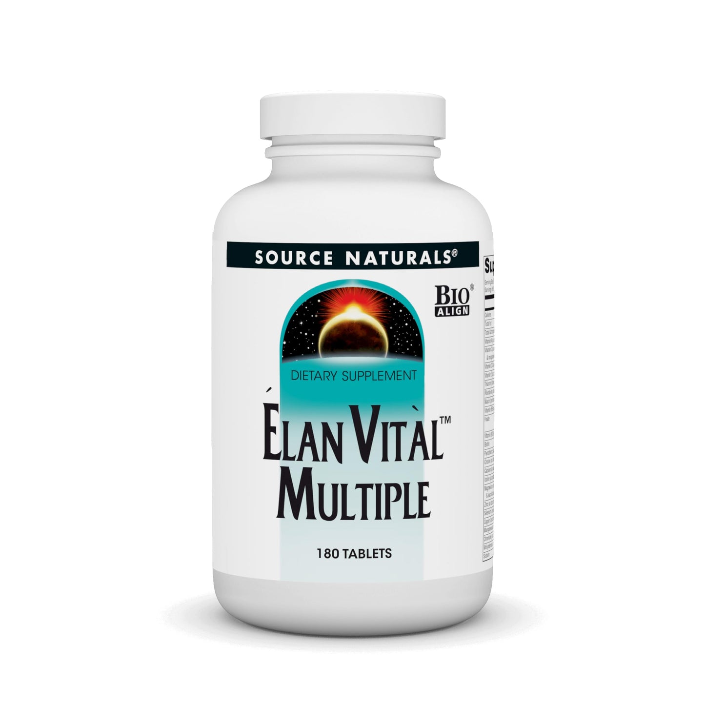 Pre-Order | Arrives in 5–10 Days – Source Naturals Elan Vital Multiple - Supports Brain, Heart, Liver, Immune, Energy Boost - 180 Tablets