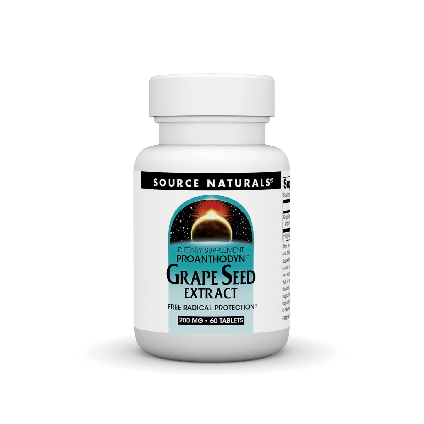 Pre-Order | Arrives in 5–10 Days – Source Naturals Grape Seed Extract, Proanthodyn 200 mg Antioxidant Protection & Supports Healthy Aging Brain - 60 Tablets