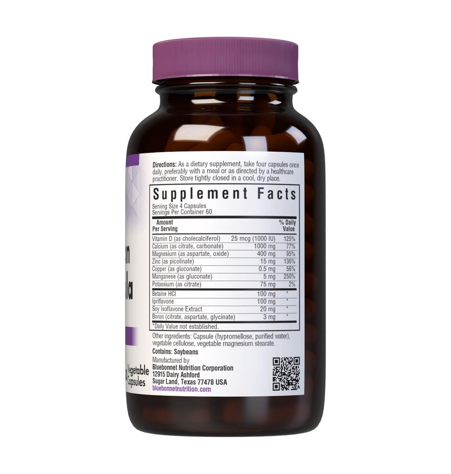 BlueBonnet Super Boron Bone Formula Vegetarian Capsules, 240 Count, White (743715002227)