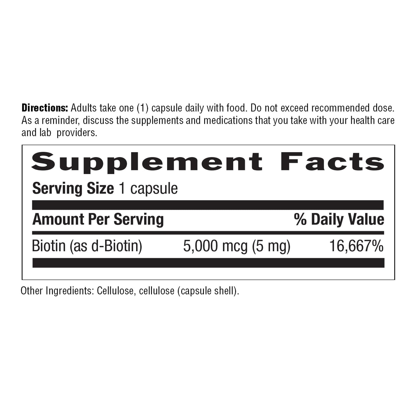 Pre-Order | Arrives in 5–10 Days – Country Life Country Life Biotin 5 mg Vegicaps, 120 Count