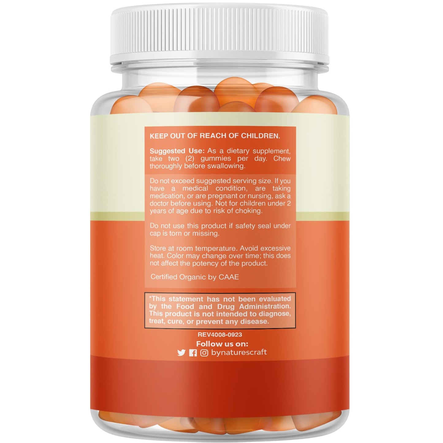 Natures Craft Vegan Organic Immune Support Gummies - D3 Zinc and Vitamin C Gummies for Adults Immunity - Organic Vitamin D for Adults Immune Support Supplement Gluten Free & Non-GMO (30 Servings)