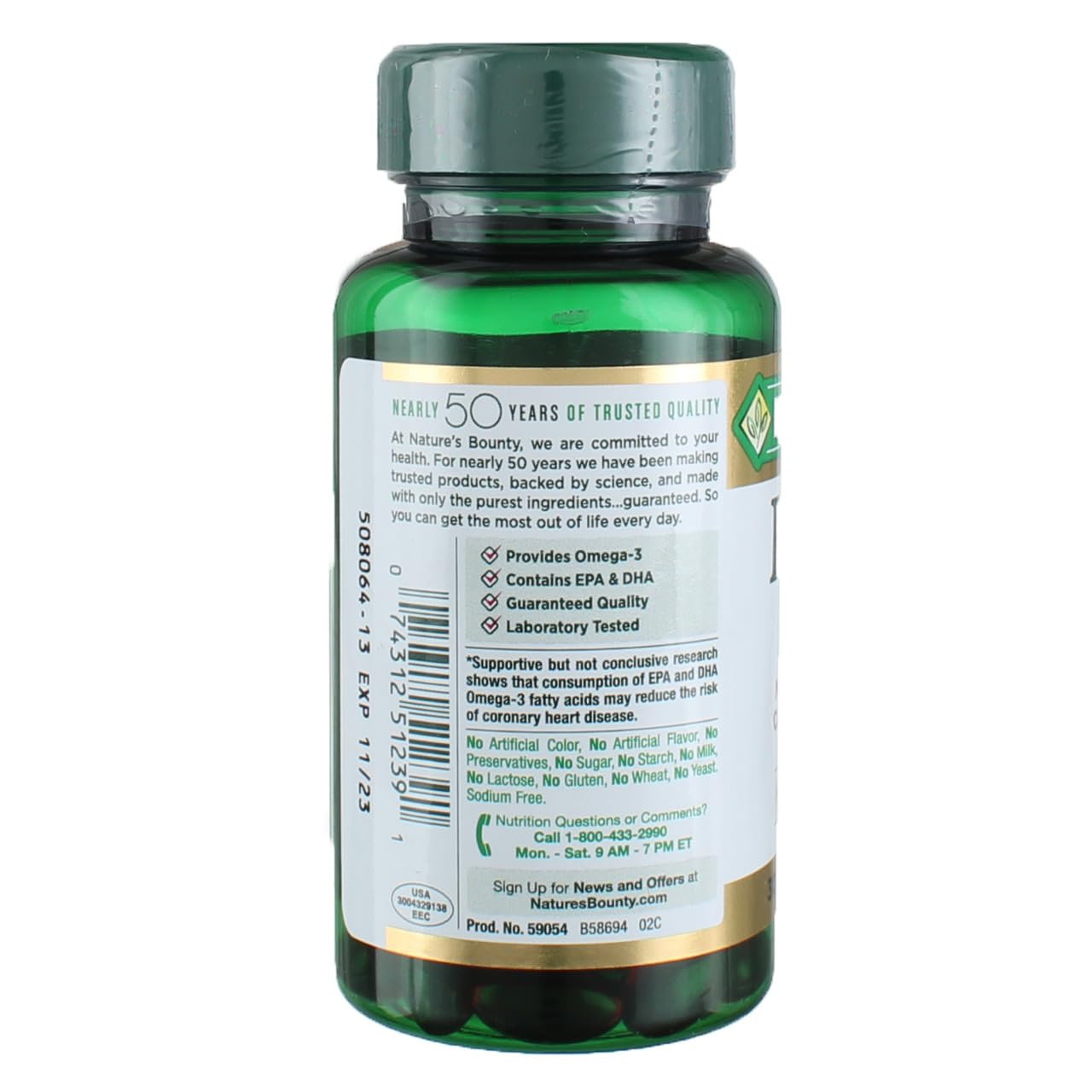 Nature's Bounty Krill Oil, Heart Health, Dietary Supplement, 500mg, Rapid Release Softgels, 30 count