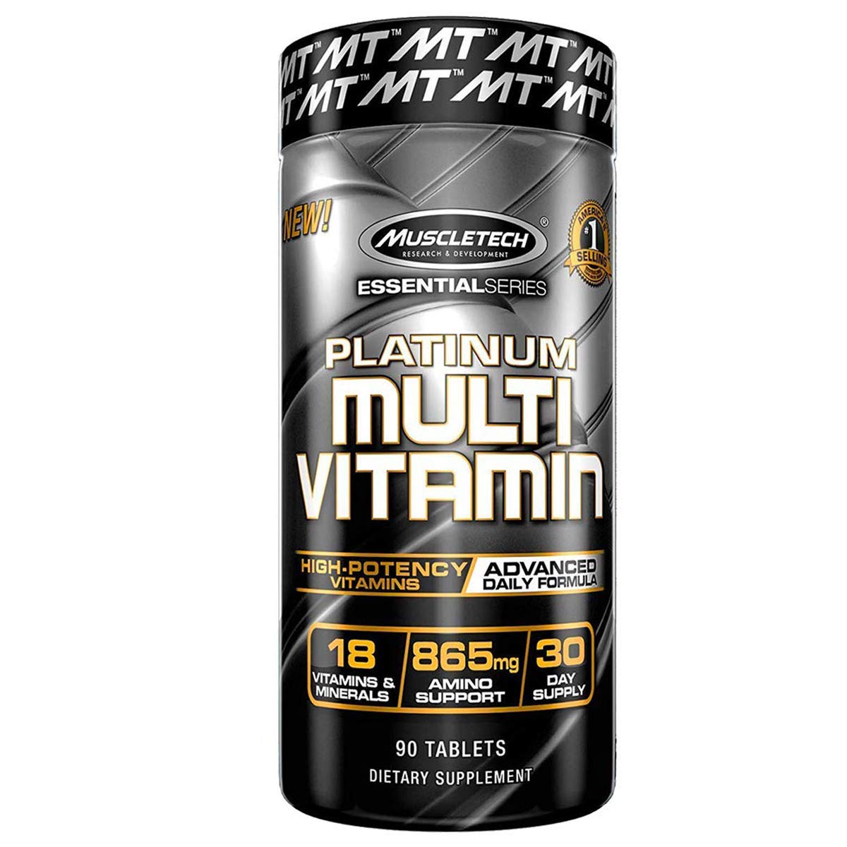 MuscleTech Creatine Monohydrate Powder Platinum Pure Micronized Muscle Recovery + Builder & Platinum Multivitamin for Immune Support 18 Vitamins & Minerals