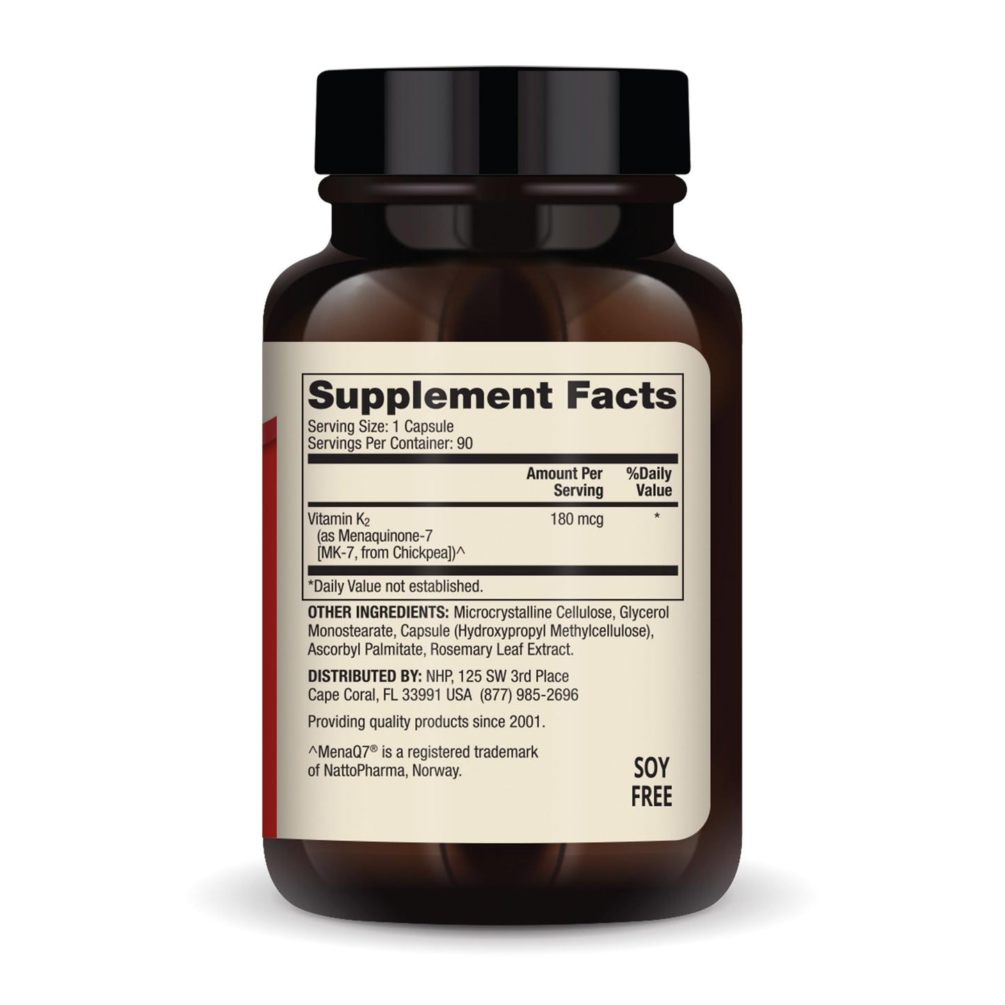Dr. Mercola Vitamin K2-180 mcg Vitamin K2 as MK-7 - Supports Healthy Arterial Function & Heart Health - Non-GMO, Gluten-Free & Dairy-Free - 90 Capsules (90 Servings)