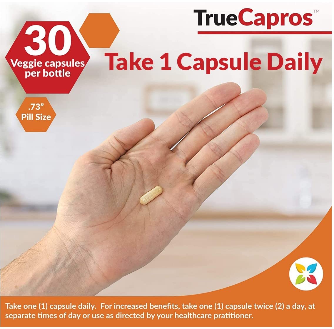 NatureCity True-Capros Amla Fruit Extract Supplement Polyphenol Antioxidant Power Supports Cardiovascular Heart Health (30 Veggie Capsules) Non-GMO Vegan Friendly and Soy Free