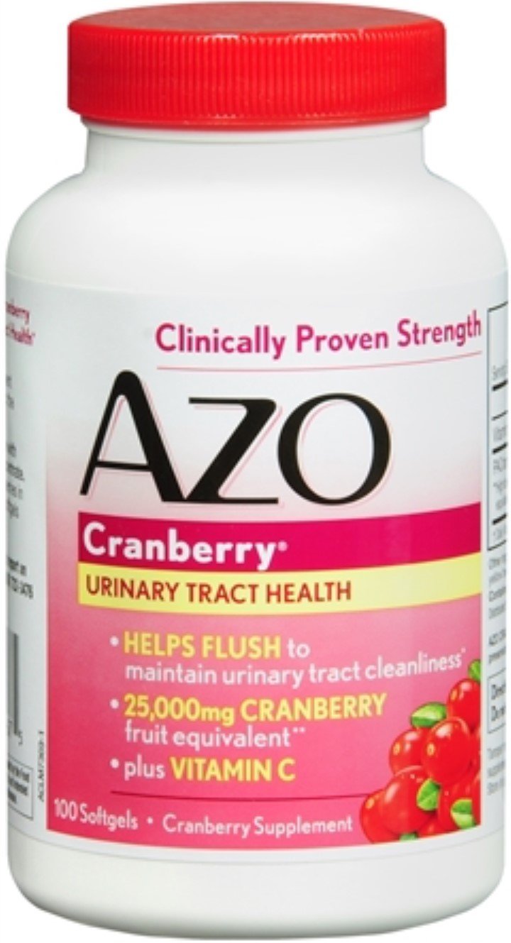 AZO Cranberry Supplement, Softgels, 100 Count (Pack of 2)