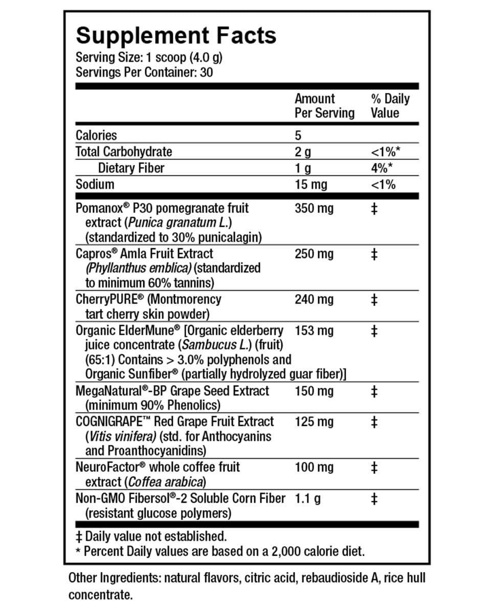 NatureCity True-Berry-7 Super Polyphenol Fruit Blend Drink Mix - Immune Support Supplement with Organic Elderberry Extract Antioxidants Supplement - 7 Scientifically Backed Ingredients (30 Servings)