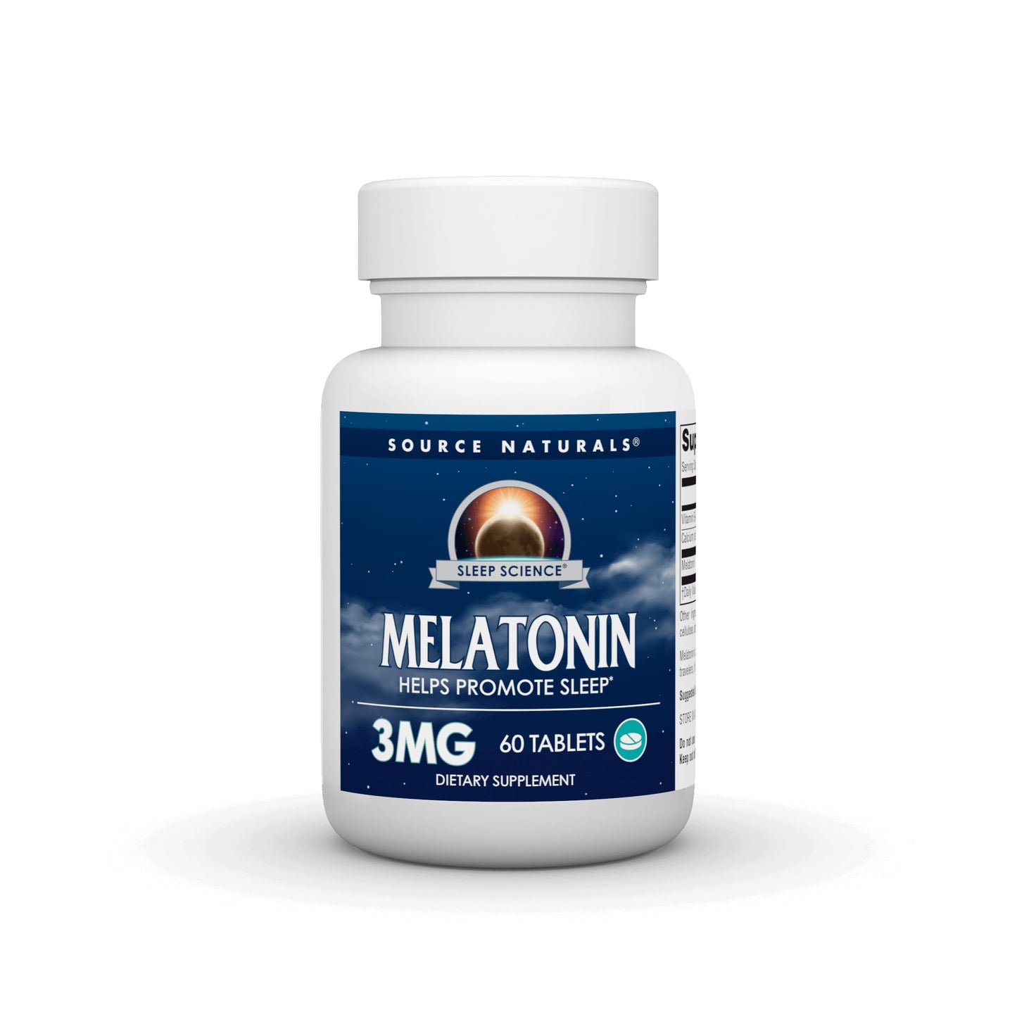 Pre-Order | Arrives in 5–10 Days – Source Naturals Sleep Science Melatonin* 3 mg - 60 Tablets