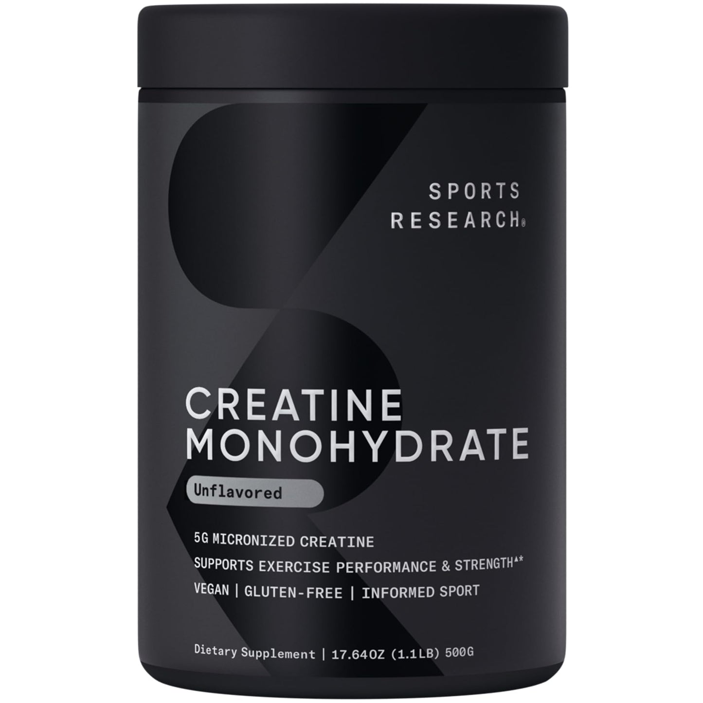 Sports Research Triple Strength Omega 3 Fish Oil - Burpless Fish Oil Supplement w/EPA & DHA Fatty Acids, Creatine Monohydrate & Plant Based Vitamin D3 K2 with Coconut Oil