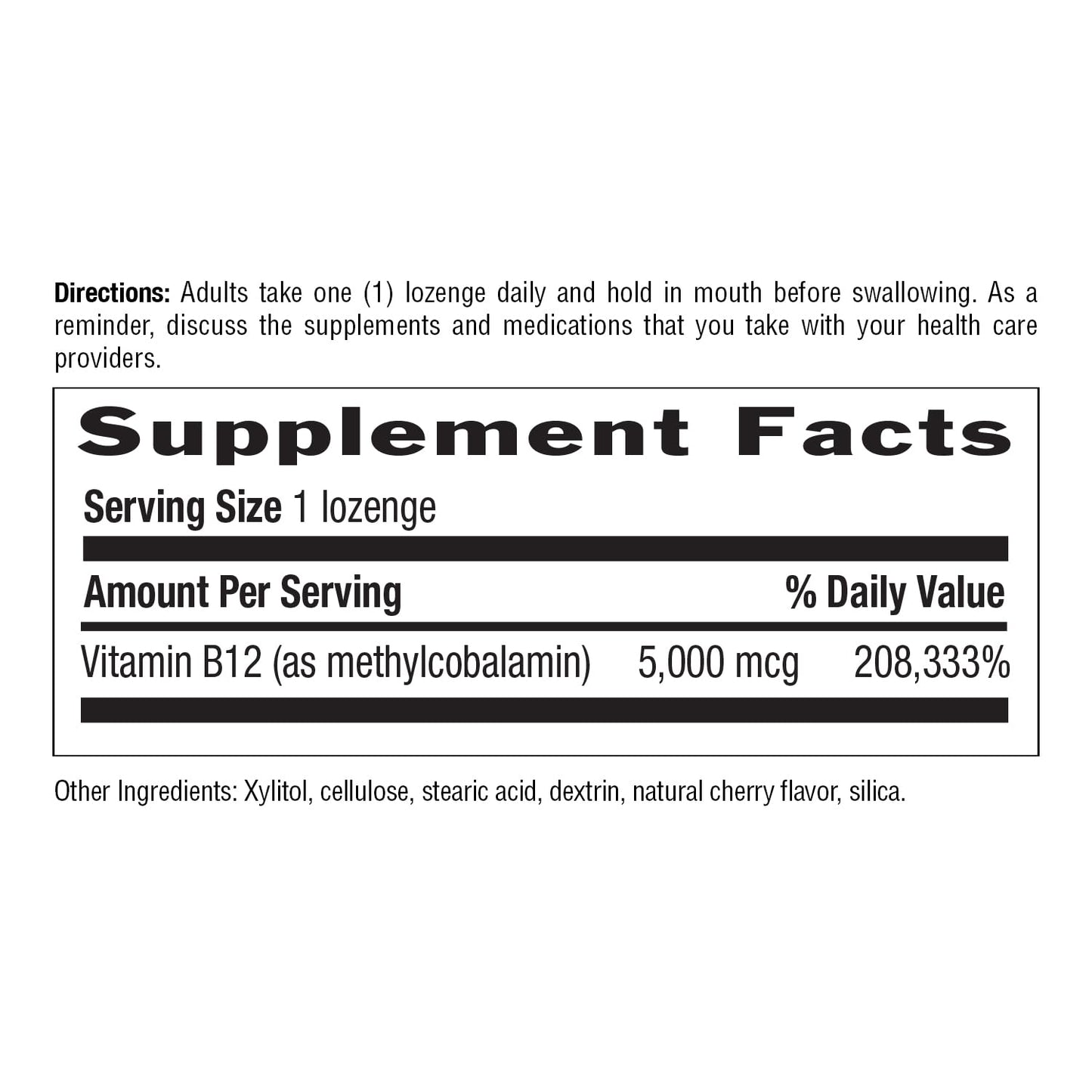 Country Life Methyl B12, Supports Energy & Stamina, 5,000mcg, 60 Lozenges, Certified Gluten Free, Certified Vegan, Certified Non-GMO Verified